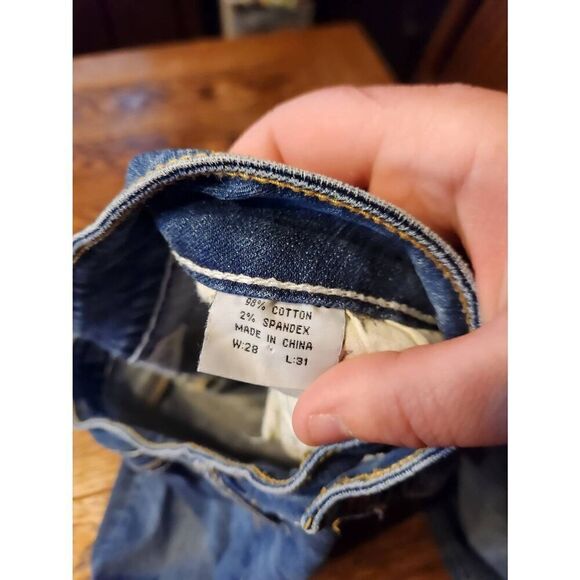 COWGIRL TUFF "Don't Fence Me In" bootcut rodeo horseback riding jeans 28x31 - Picture 4 of 5